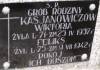 Kasjanowicz family: Wiktoria d. 25.04.1937, Feliks d. 09.07.1942